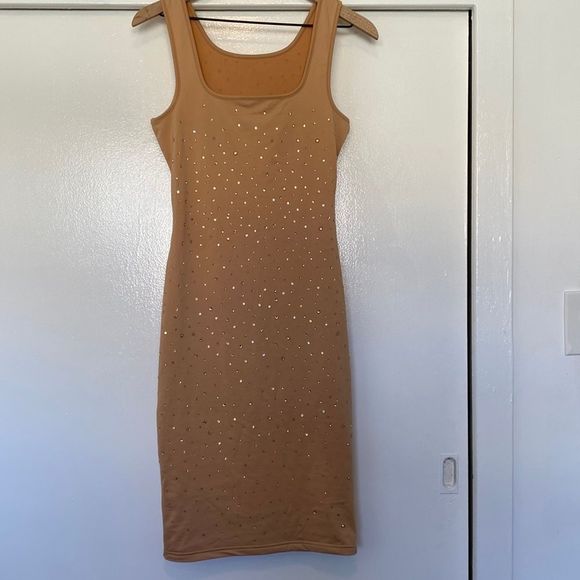 Nude rhinestone dress Small - Picture 1 of 3